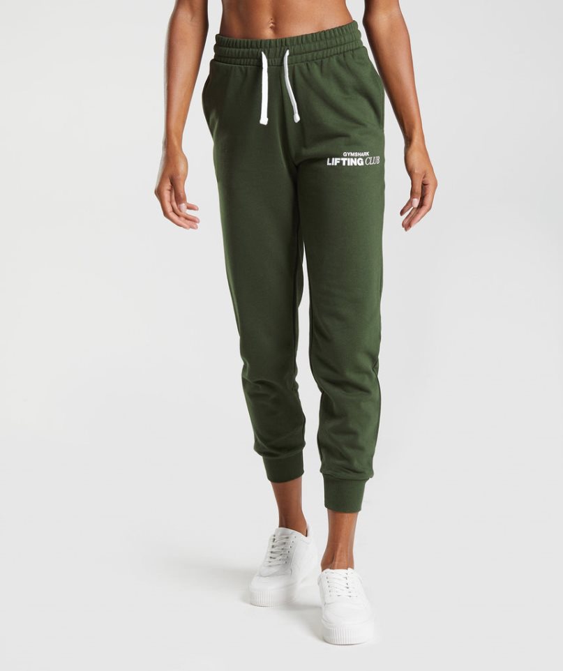 Women\'s Gymshark Social Club Jogger Olive | NZ 8JITEN